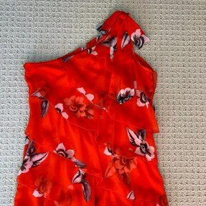 White House Black Market Ruffle Top XXS